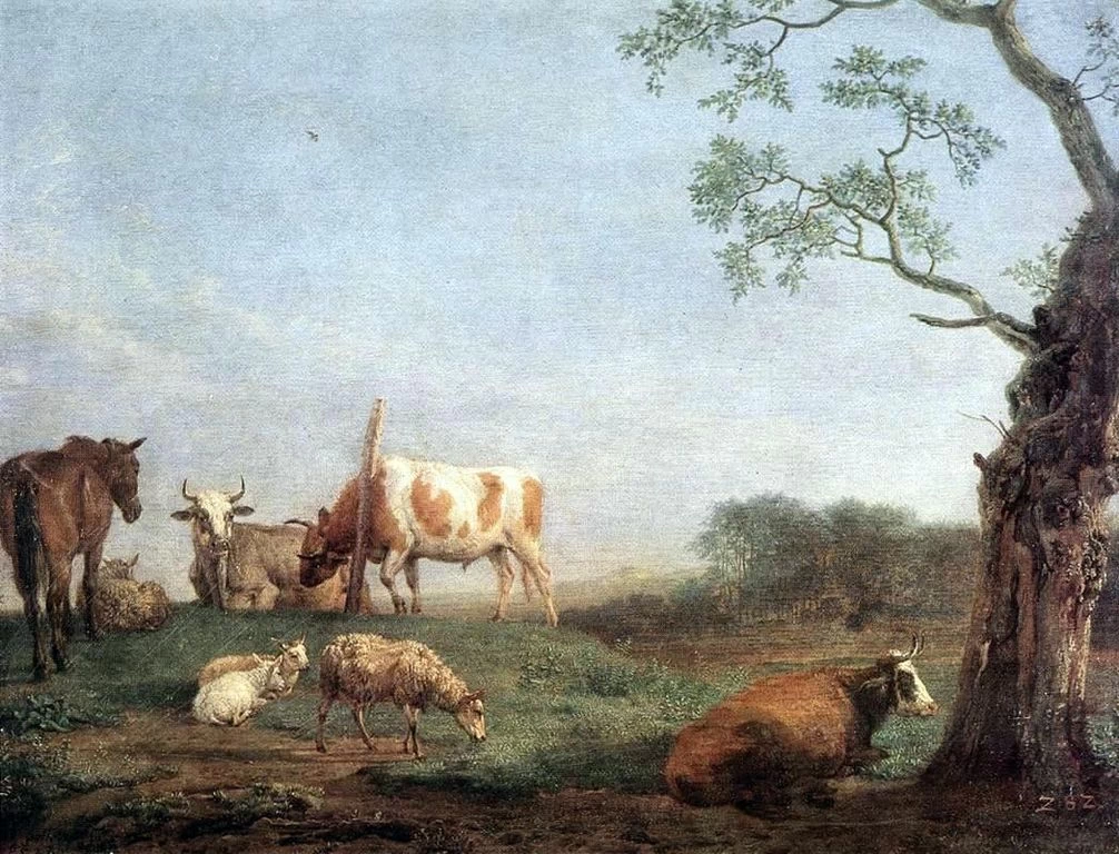 Mucche a riposo - Gemäldegalerie Alte Meister, Dresda